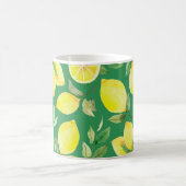 citroen, waterverf, achtergrond, vruchten, behang koffiemok (Center)