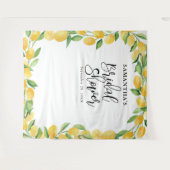 Citroen Waterverf Citrusfruit Bruiloft Feest Wandkleed (Voorkant (horizontaal))