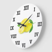 Citroen Waterverf Geel Fruit Zomercitrus Grote Klok (Hoek)