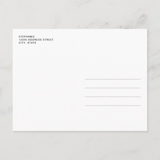 Citroen Waterverf met roze Vrijgezellenfeest Invit Briefkaart (Achterkant)