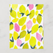 Citroen waterverf patroon briefkaart (Voorkant)