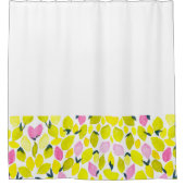 Citroen waterverf patroon douchegordijn (Voorkant)