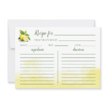 Citroen Waterverf Recept Platte Kaart