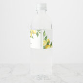 Citroen Waterverf Speciale Gelegenheid Waterfles Etiket (Achterkant)