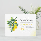 Citroen Waterverf Vrijgezellenfeest Kaart (Staand voorkant)