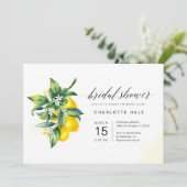 Citroen Waterverf Vrijgezellenfeest Kaart (Staand voorkant)