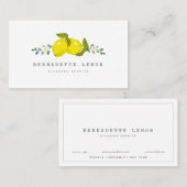 Citroen & Witte Bloem Reiniging Visitekaartje (Voorkant / Achterkant)