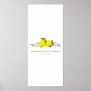 Citroen & Witte Bloem Simple Clean Poster