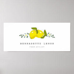 Citroen & Witte Bloem Simple Clean Poster
