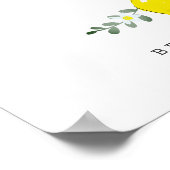 Citroen & Witte Bloem Simple Clean Poster (Hoek)