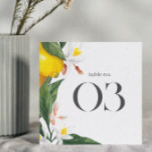 Citroen Witte Bloem Waterverf Trouwtafel No.