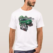 Citroen Xantia Activa (in groen) Grafisch T-shirt (Voorkant)