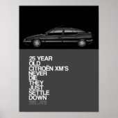 Citroen XM 25e Jubileum Poster (Voorkant)