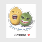 Citroen, Zester en Limoen Sticker (Vel)