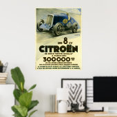Citroen zet een afstandsrecord in 1933 Poster (Thuiskantoor)
