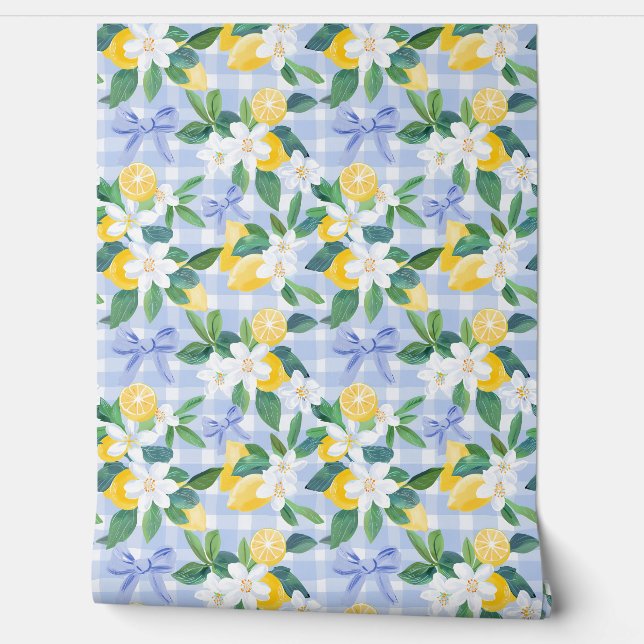 Citroen Zomer Bows Wallpaper Behang (Afrollen)
