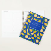 Citroen zomer citrusfruit patroon planner (Display)