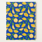 Citroen zomer citrusfruit patroon planner (Achterkant)