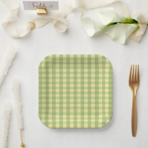 Citroen Zomer Gingham Schotlandse Ruit Papieren Bo