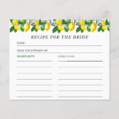 Citroen Zomer Italiaans Vrijgezellenfeest Recept K (Voorkant)