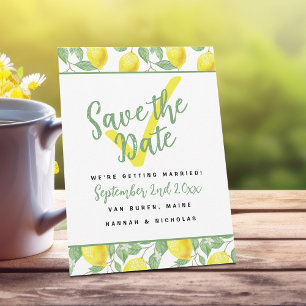 Citroen Zomer Tuin Verse Chique Botanische Bruilof Save The Date
