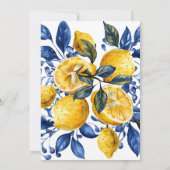 Citroen | zomerse Baby shower Kaart (Achterkant)