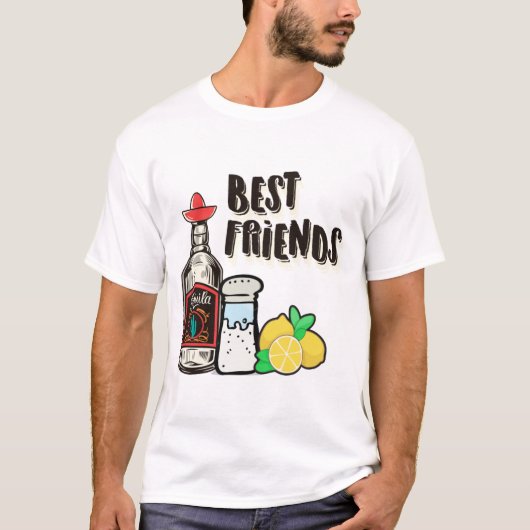 Citroen, zout en tequila T- T-shirt (Voorkant)