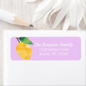 Citroenadreslabel Etiket (Insitu)