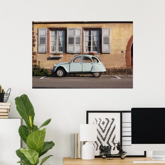 Citroenauto-Poster Poster (Thuiskantoor)