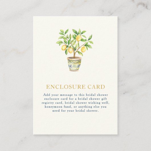 Citroenbehuizing Kaart (Voorkant)