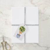 Citroenblad, Oranje strik Cadeaulabel (Met Touw)