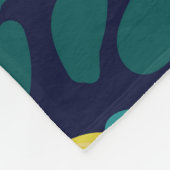 Citroenbladeren:  illustratieachtergrond. fleece deken (Hoek)