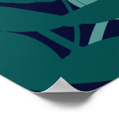 Citroenbladeren: illustratieachtergrond. poster (Hoek)