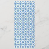 Citroenbladeren Mediterraan Bruiloft Menu Kaart (Achterkant)