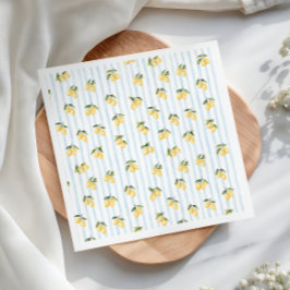 Citroenblauw Italiaans Vrijgezellenfeest Servet