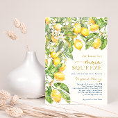 Citroenblauw Vrijgezellenfeest Kaart