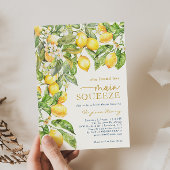 Citroenblauw Vrijgezellenfeest Kaart