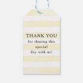 Citroenbloem Citrus Foliage Waterverf Baby shower Cadeaulabel (Achterkant)