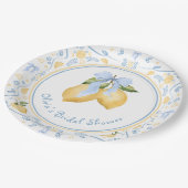Citroenbloem Italiaans Boog Vrijgezellenfeest Papieren Bordje (Gekanteld)