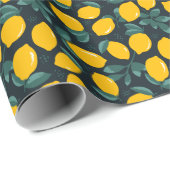 Citroenbloemen, zomertextuur. cadeaupapier (Rol Hoek)
