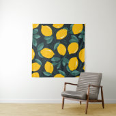 Citroenbloemen, zomertextuur. wandkleed (In situ)