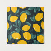 Citroenbloemen, zomertextuur. wandkleed (Voorkant (horizontaal))