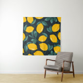 Citroenbloemen, zomertextuur. wandkleed (In Situ (horizontaal))