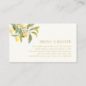 Citroenbloemrecept Informatiekaartje (Voorkant)