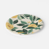 Citroenbloesem Bloem boom Elegante Gele Bruiloft Papieren Bordje (Gekanteld)