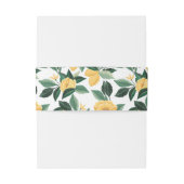 Citroenbloesem bloemenboom patroon bruiloft uitnodigingen wikkel (Achterkant Voorbeeld)