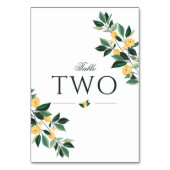 Citroenbloesem Bloemende Boom Elegante Witte Bruil Kaart (Achterkant)