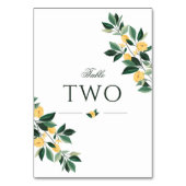 Citroenbloesem Bloemende Boom Elegante Witte Bruil Kaart (Voorkant)