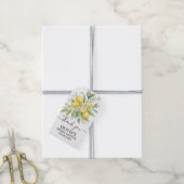Citroenbloesem Bruidsdiner Cadeaulabel (Met Touw)