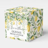 Citroenbloesem Bruidsfeestje Bedankdoosjes (Voorkant Zijde)